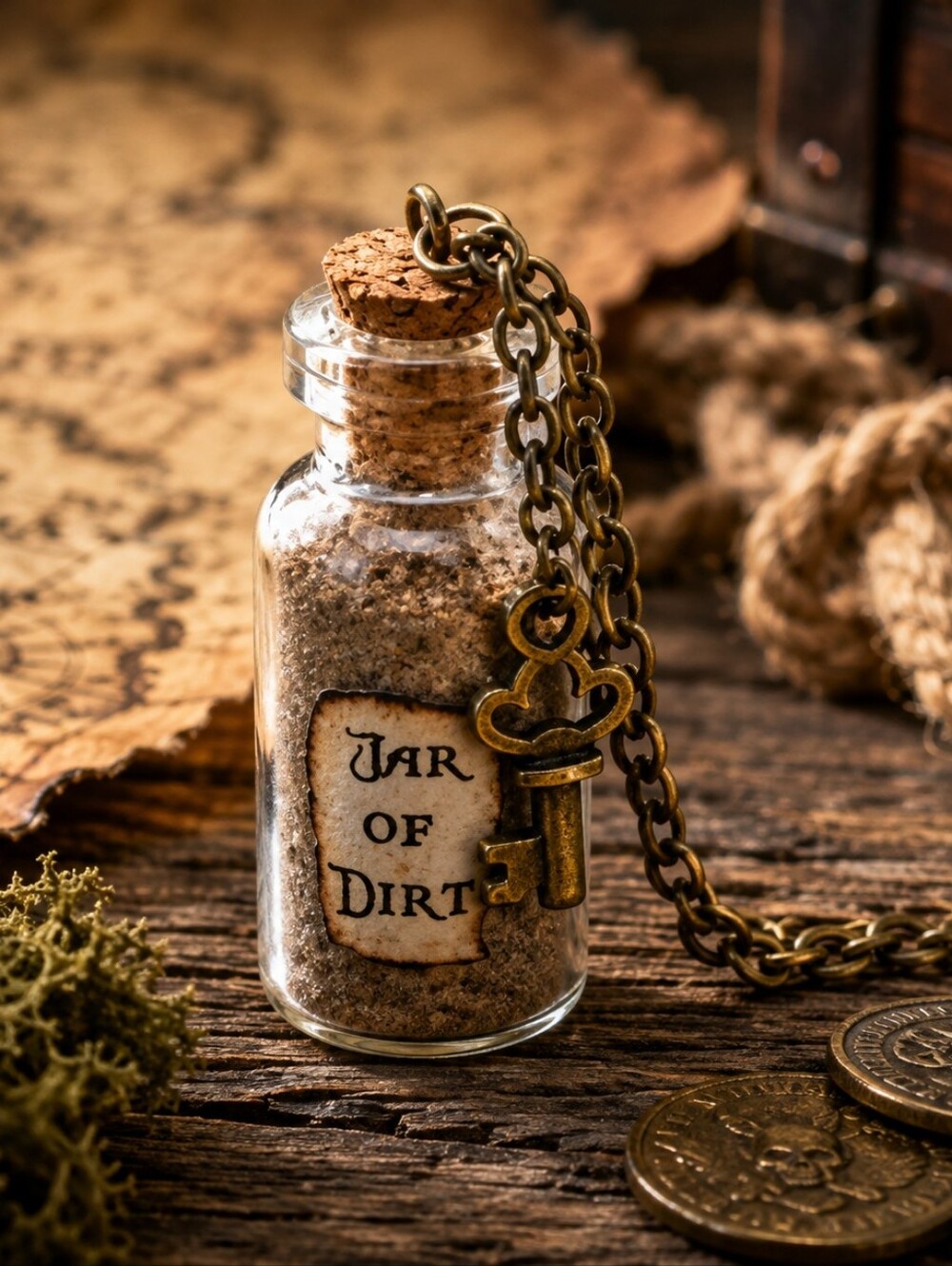 MODCLOTH PIRATES OF THE CARIBBEAN JAR OF DIRT NECKLACE ☠️